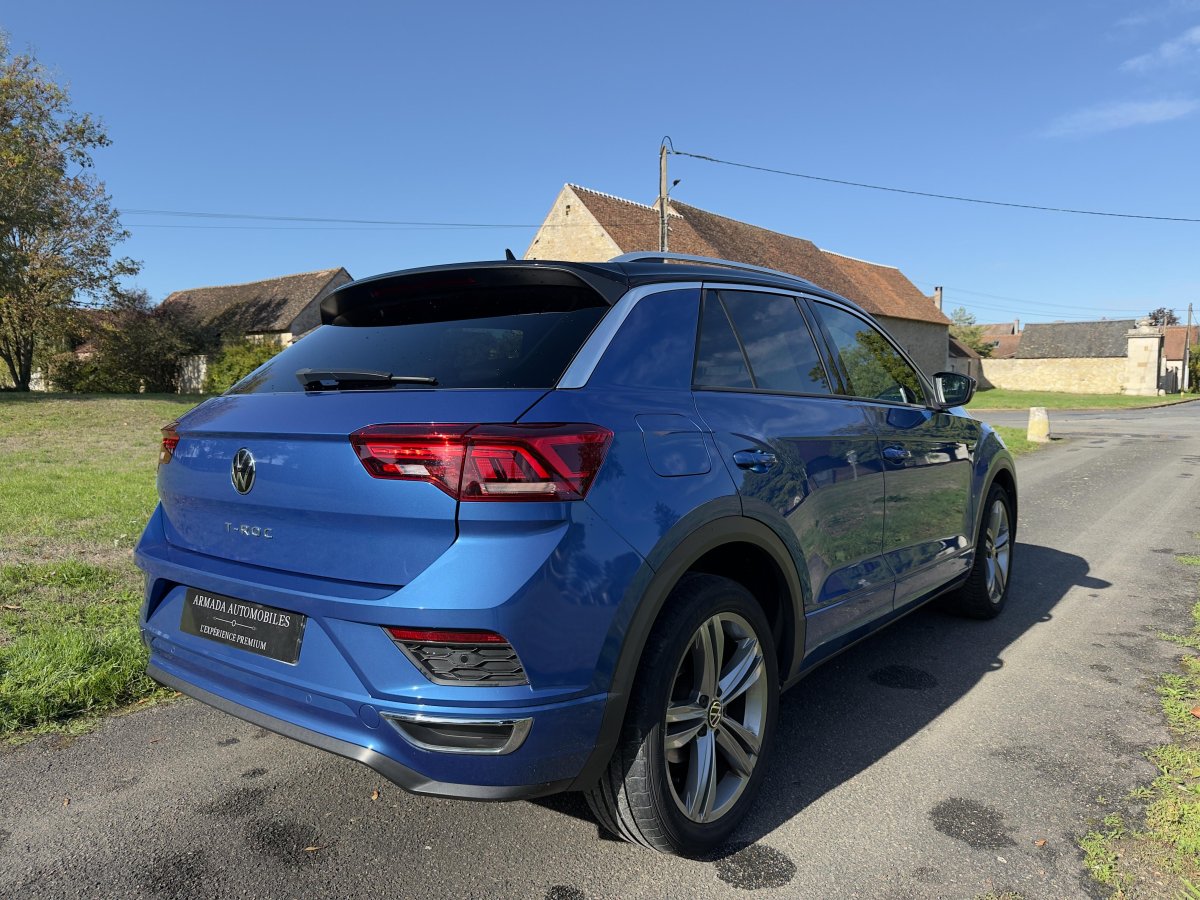Volkswagen T-Roc R-Line bleu d'occasion, 51 000 km, Armada Automobiles Pithiviers